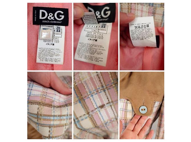 Chaqueta Tartán D&G Estilo Y2K Algodón Multicolor - vista 10