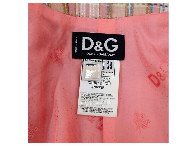 Chaqueta Tartán D&G Estilo Y2K Algodón Multicolor - vista 3
