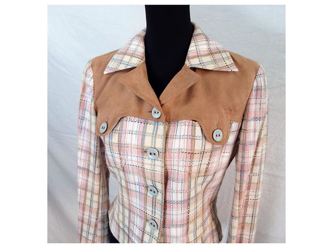 Chaqueta Tartán D&G Estilo Y2K Algodón Multicolor - vista 4