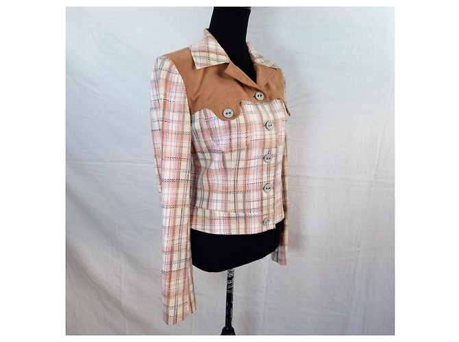 Chaqueta Tartán D&G Estilo Y2K Algodón Multicolor - vista 7