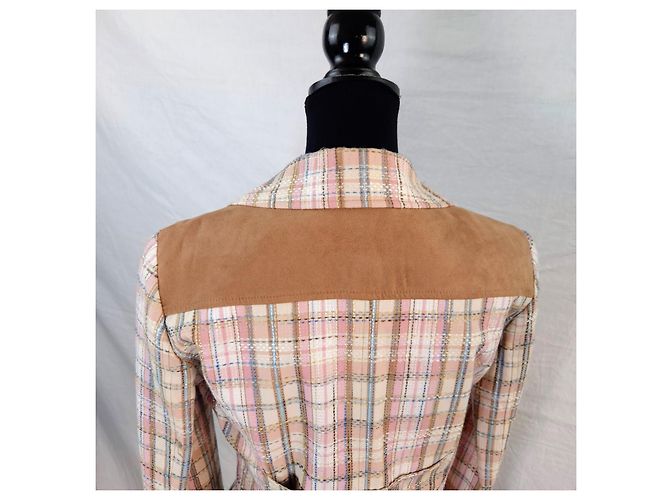 Chaqueta Tartán D&G Estilo Y2K Algodón Multicolor - vista 8