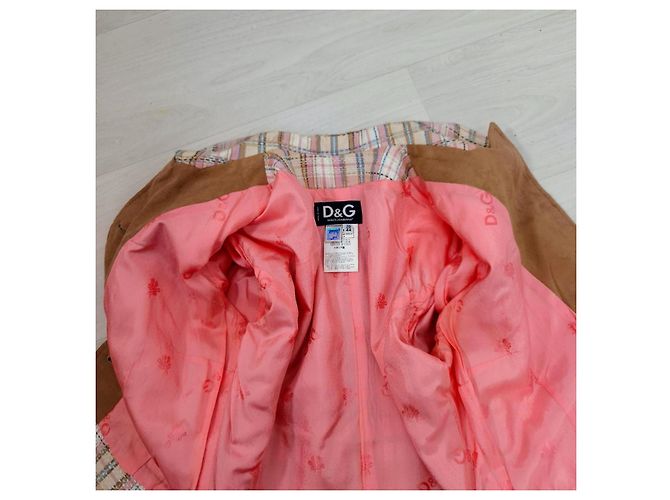 Chaqueta Tartán D&G Estilo Y2K Algodón Multicolor - vista 9