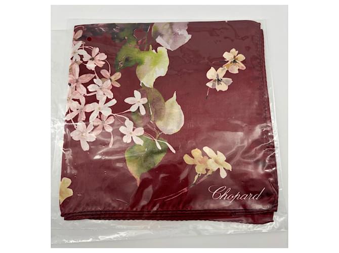 Sciarpa Chopard in seta fiori bordeaux Multicolore - vista 6