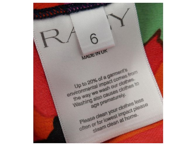Autre Marque Vestido de seda con flores Raey Strong Roja - vista 7