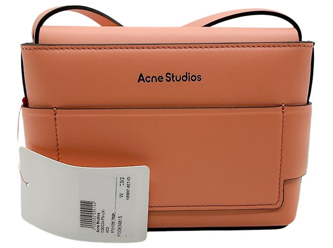 Acne Studios Pink Leather Misubi Micro Crossbody Bag - view 3