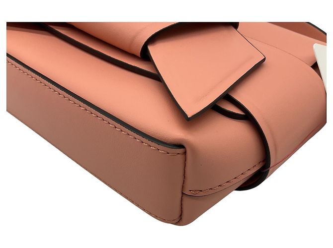 Acne Studios Pink Leather Misubi Micro Crossbody Bag - view 4