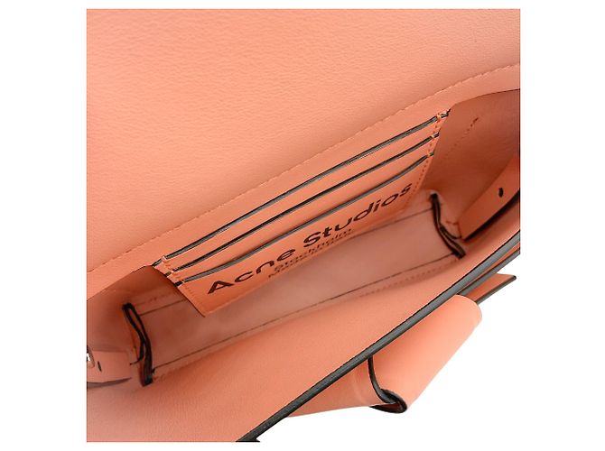 Acne Studios Pink Leather Misubi Micro Crossbody Bag - view 8