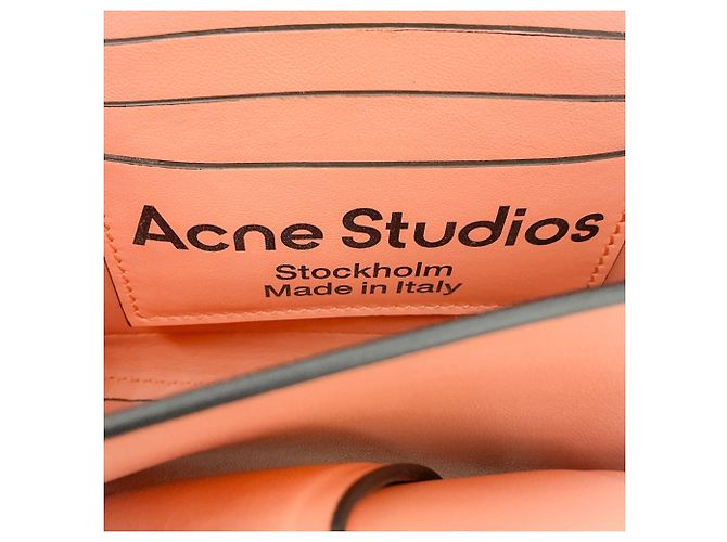 Acne Studios Pink Leather Misubi Micro Crossbody Bag - view 9