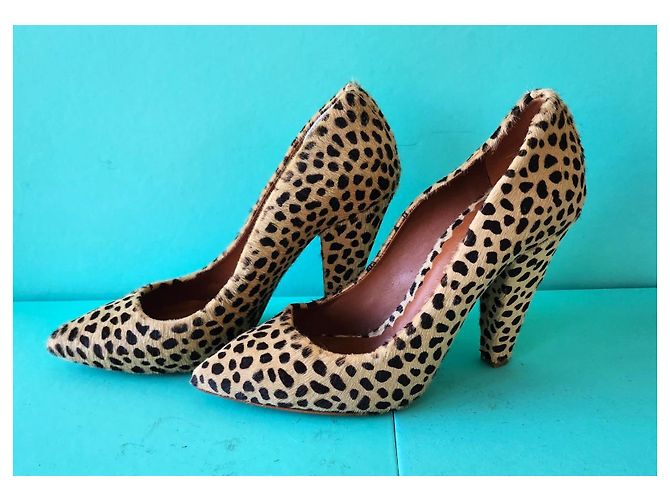 Mulberry High Heels Ponyhaar Schwarz - Ansicht 3