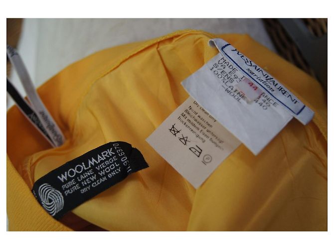 Falda de lana naranja Yves Saint Laurent - vista 5