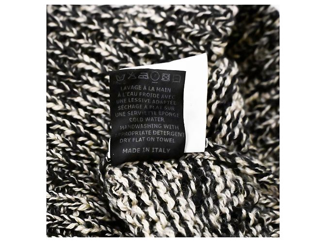 Isabel Marant Etoile Geflochtenes Strickwolloberteil Isabel Marant Étoile Größe S Schwarz Roh - Ansicht 11