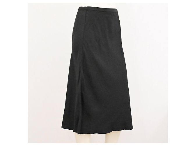 Autre Marque Falda midi fluida de viscosa Marc' O Polo en gris grafito oscuro talla S Gris antracita - vista 2