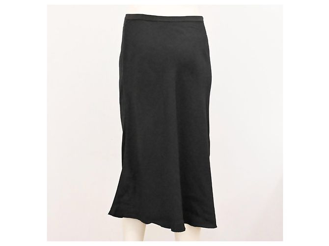 Autre Marque Falda midi fluida de viscosa Marc' O Polo en gris grafito oscuro talla S Gris antracita - vista 4