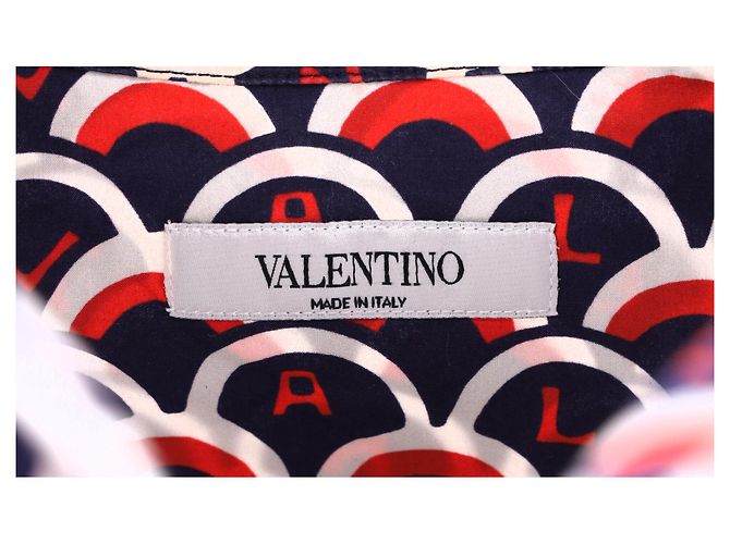 Valentino Garavani Camicia Regular-Fit con stampa logo Valentino in cotone multicolore - vista 10