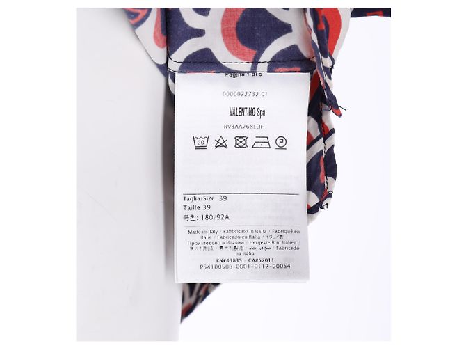 Valentino Garavani Camicia Regular-Fit con stampa logo Valentino in cotone multicolore - vista 12