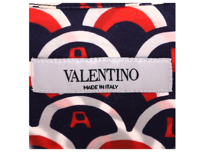 Valentino Garavani Camicia Regular-Fit con stampa logo Valentino in cotone multicolore - vista 4