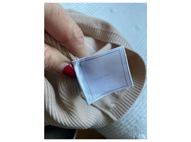 Top Chanel con monogramma logo CC beige - vista 9