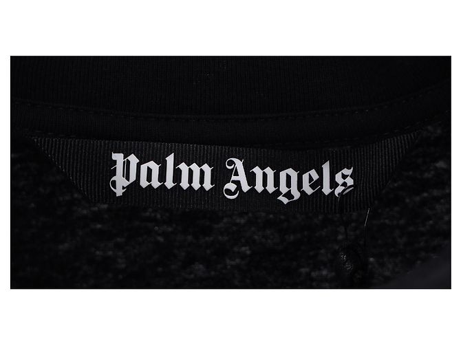 Camiseta oversized de algodón negro con logo gótico Palm Angels - vista 10