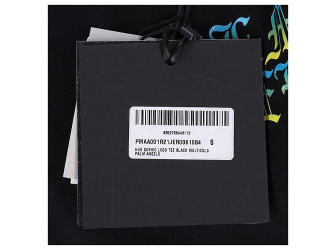 Camiseta oversized de algodón negro con logo gótico Palm Angels - vista 5