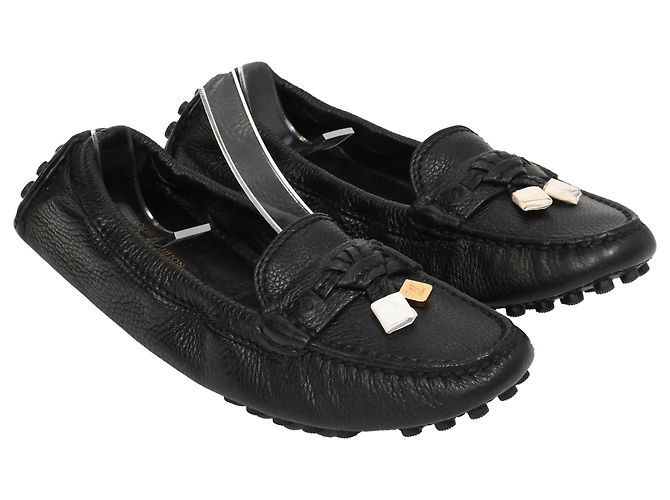 Mocassini Louis Vuitton in pelle nera Nero - vista 4