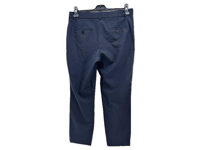 Theory Pantalones Trousers T.US 8 de lana Azul marino - vista 2