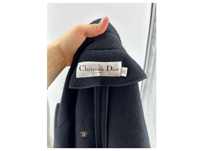 CHRISTIAN DIOR Casacos T.FR 40 Lã Preto - vista 5
