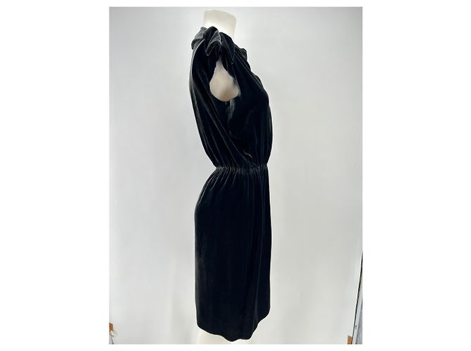 Vestidos LANVIN T.FR 40 Seda Gris antracita - vista 3