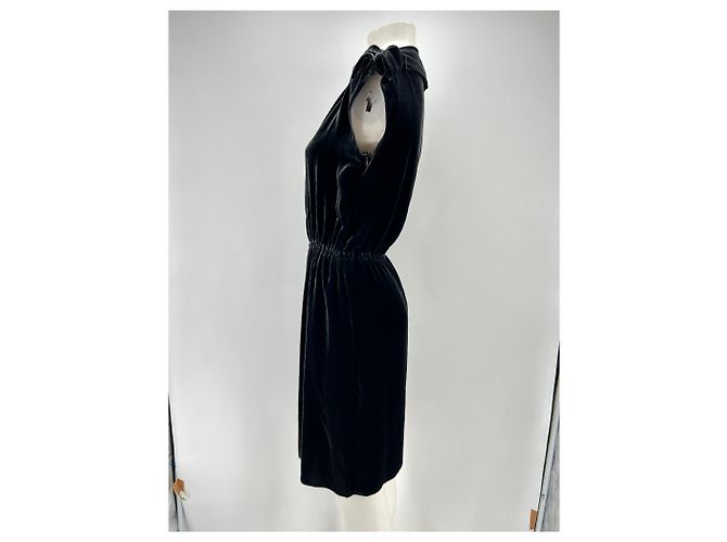 Vestidos LANVIN T.FR 40 Seda Gris antracita - vista 4