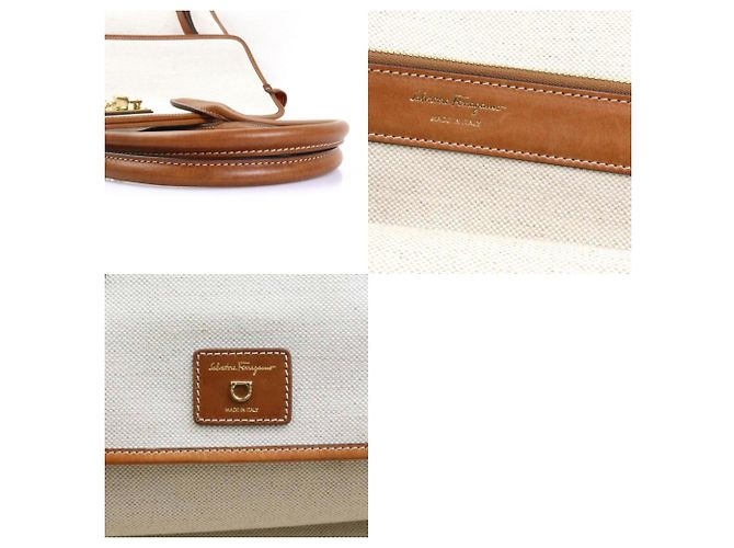 Borsa Gancini di Salvatore Ferragamo Marrone Crudo - vista 5