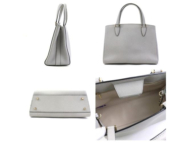 Graue Lederhandtasche Valextra Braun - Ansicht 2