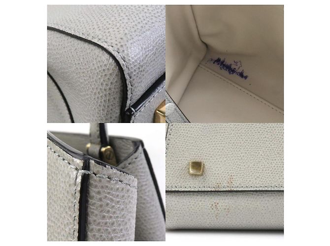 Graue Lederhandtasche Valextra Braun - Ansicht 3