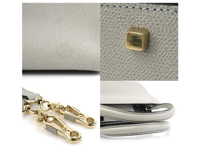 Graue Lederhandtasche Valextra Braun - Ansicht 4