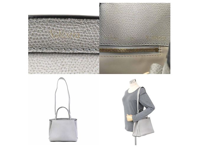 Graue Lederhandtasche Valextra Braun - Ansicht 5