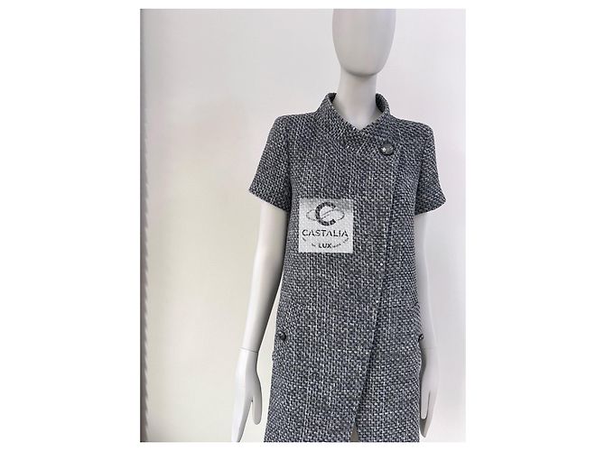 Chanel Grau Lesage Tweed Jacke im Lily Allen Stil 36 FR - Ansicht 5