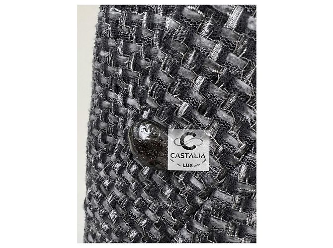 Chanel Grau Lesage Tweed Jacke im Lily Allen Stil 36 FR - Ansicht 8