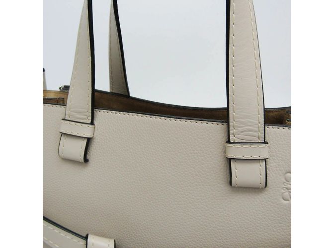 Bolso Loewe Gate Top Handle Mini Beige - vista 9