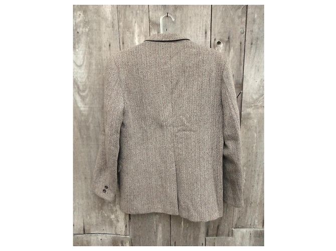 Autre Marque Giacca Harris Tweed Beige - vista 3