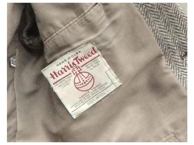 Autre Marque Giacca Harris Tweed Beige - vista 4