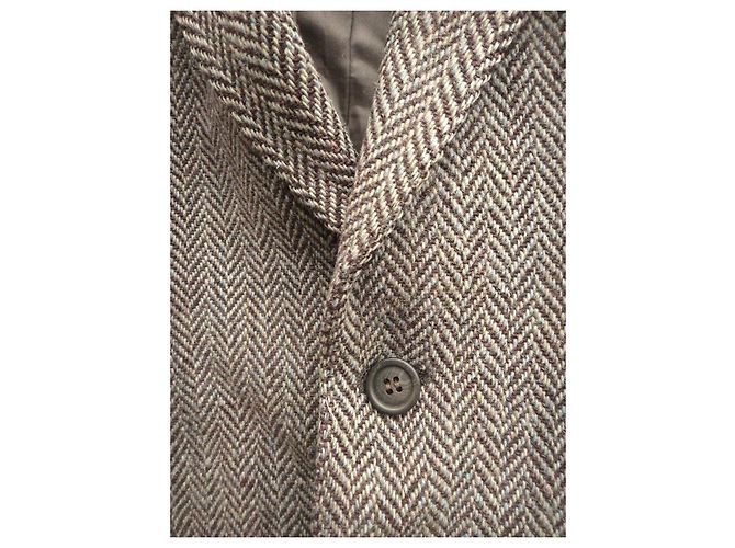 Autre Marque Giacca Harris Tweed Beige - vista 5