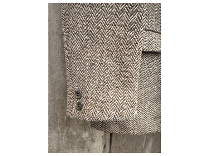Autre Marque Giacca Harris Tweed Beige - vista 7