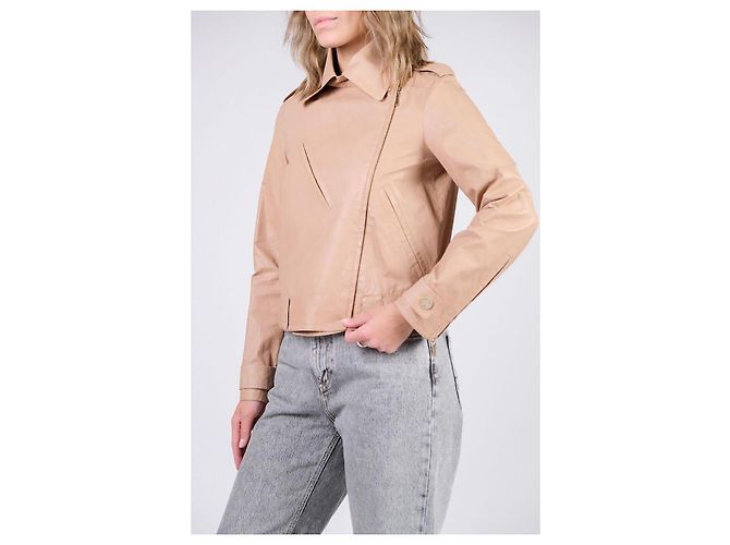 Chanel Giacca in pelle beige 34 FR 12K$ Parigi / Dubai - vista 5