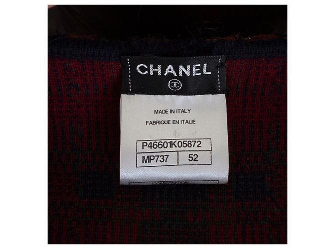 Chanel Paris / Edinburgh Iconic Red Tartan Jacket 52 FR Multiple colors - view 14