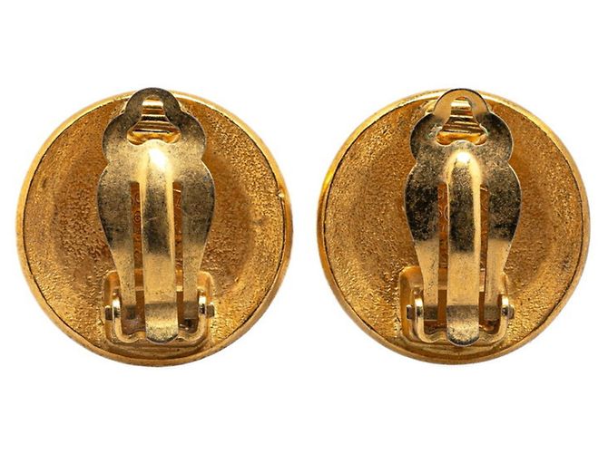 Timeless Orecchini a clip placcati in oro Chanel Coco Mark D'oro - vista 2