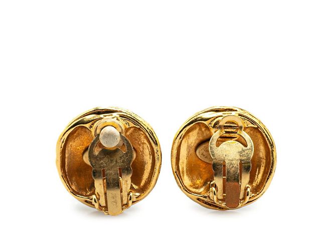 Orecchini a clip placcati in oro Chanel Coco Mark D'oro - vista 2