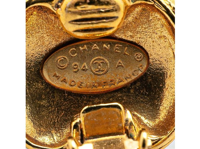 Orecchini a clip placcati in oro Chanel Coco Mark D'oro - vista 3