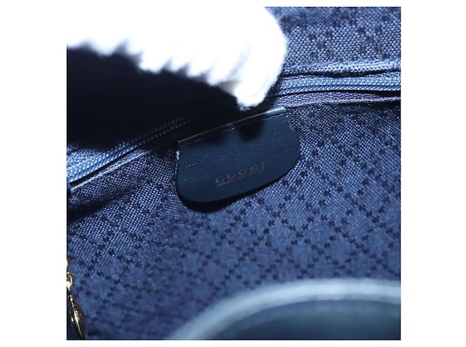Zaino in pelle Gucci Bamboo Nero Oro 003 3444 0030 Auth nb256 - vista 24