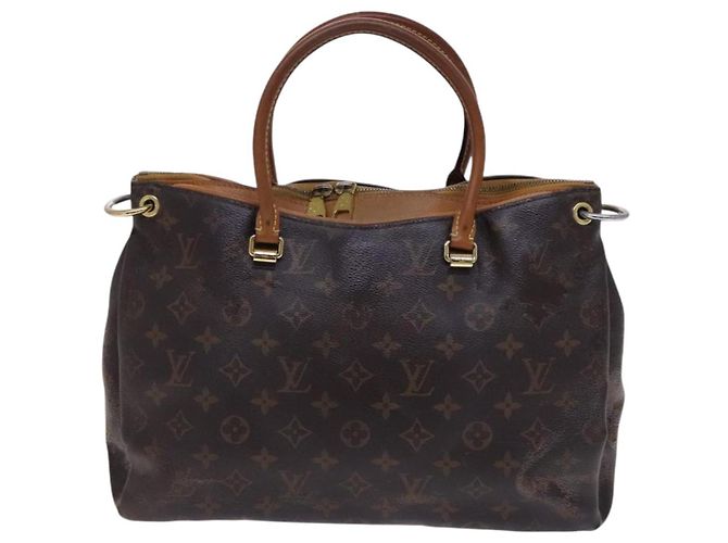LOUIS VUITTON Borsa a Mano Monogram Pallas 2way Giallo Zafferano M40929 Auth IN042 D'oro Monogramma - vista 2