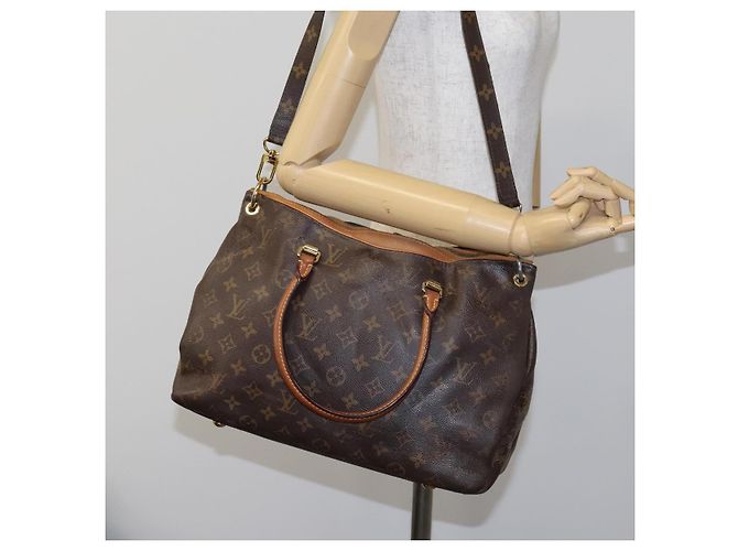 LOUIS VUITTON Borsa a Mano Monogram Pallas 2way Giallo Zafferano M40929 Auth IN042 D'oro Monogramma - vista 23