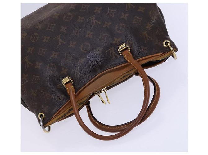 LOUIS VUITTON Borsa a Mano Monogram Pallas 2way Giallo Zafferano M40929 Auth IN042 D'oro Monogramma - vista 7