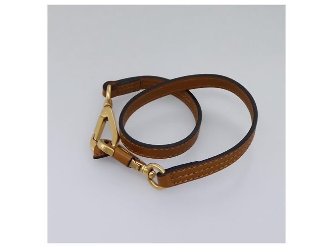 Chloé Borsa a Spalla Chloe Lexa in Pelle Marrone Oro Auth EC560 - vista 24